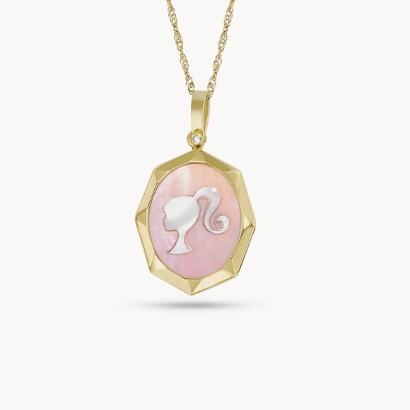 Barbie x Fossil Limited Edition Gold-Tone Stainless Steel Chain Necklace - Picture 2 of 7